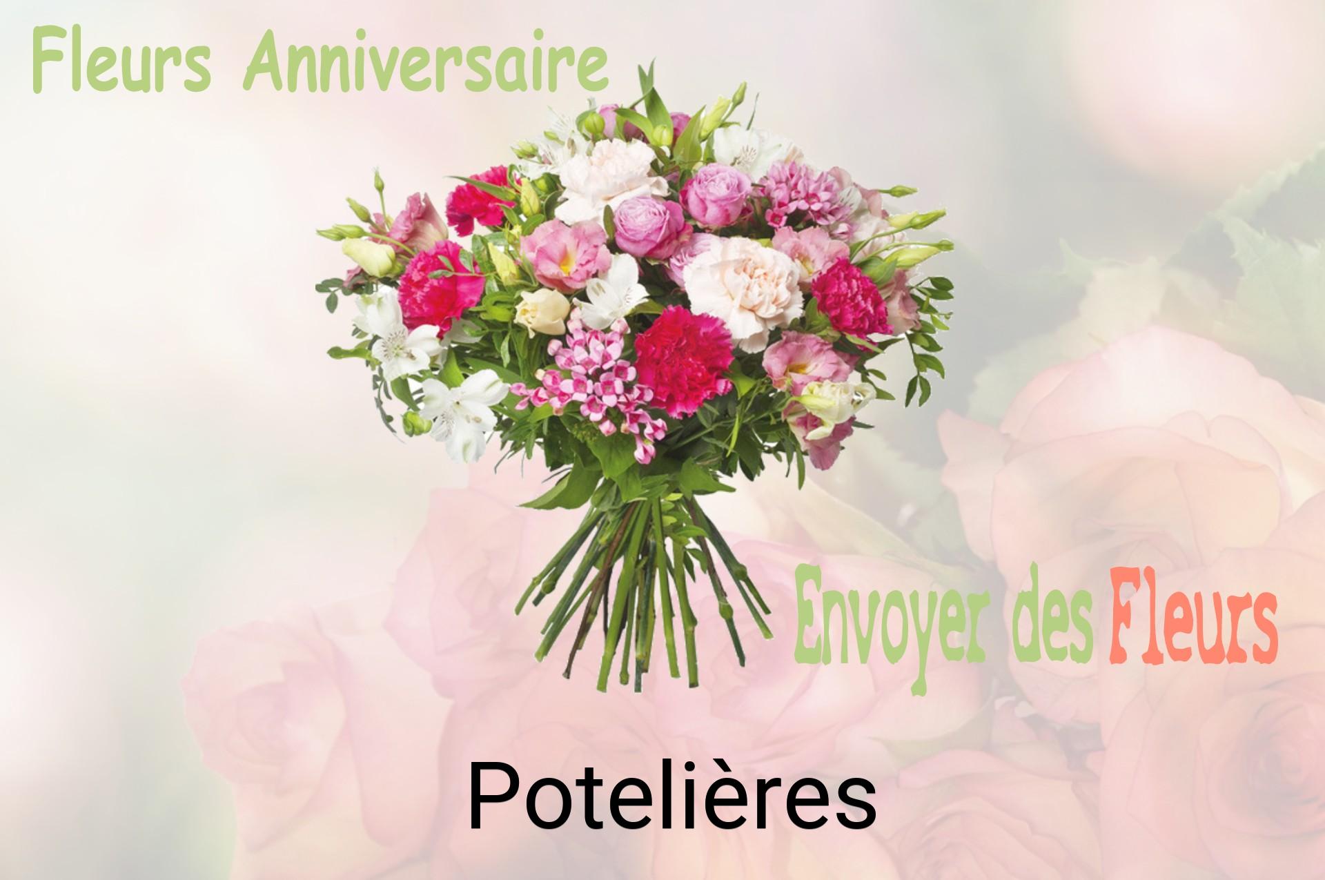 Bouquet de fleurs d’anniversaire livré à Potelières